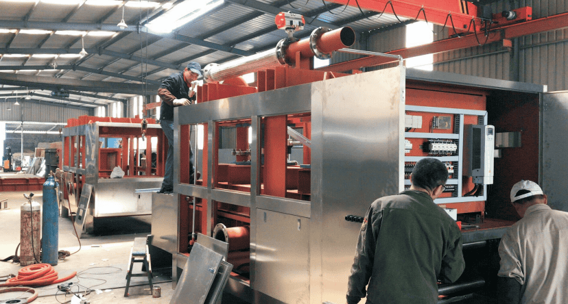 installation of Industrial Coolant Filtration for recycling grinding oils and cutting fluids